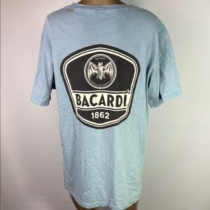 CASA BACARDI PUERTO RICO Blue Short Sleeve Crew Neck Tee
